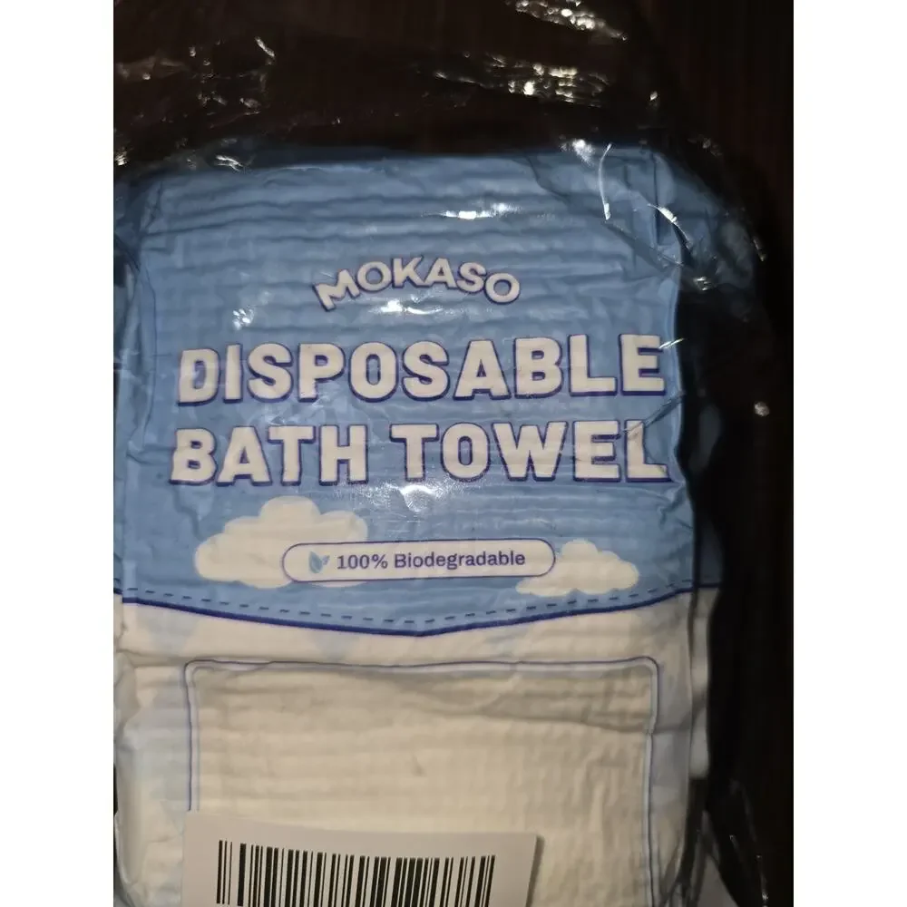 5 Pack Disposable Bath Towel Large Portable Bath Towels for Travel 55 x 27.5...